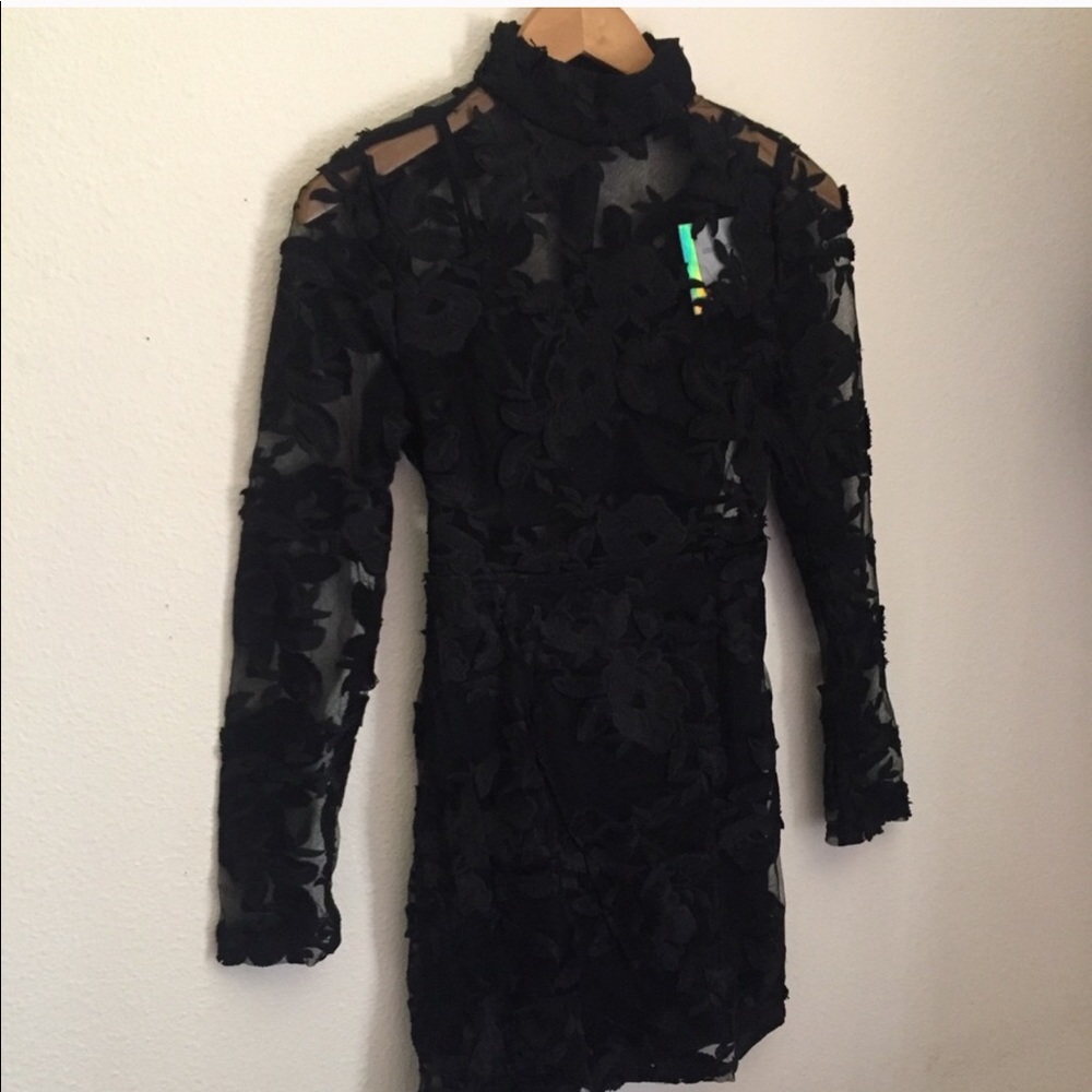 Misguided Black Lace Dress!